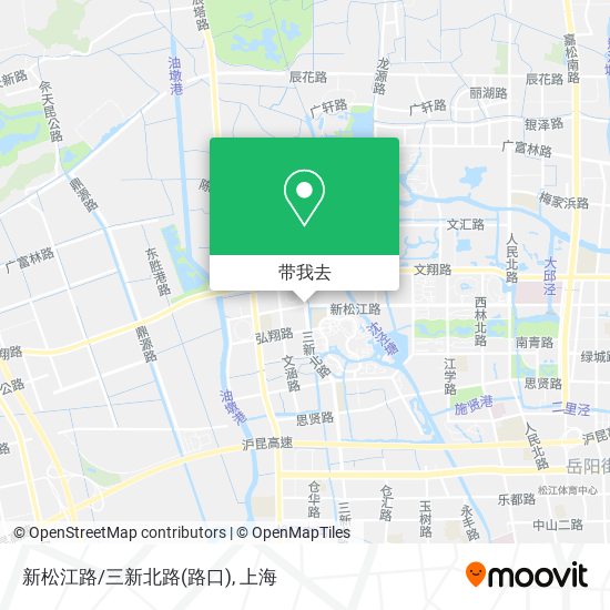 新松江路/三新北路(路口)地图