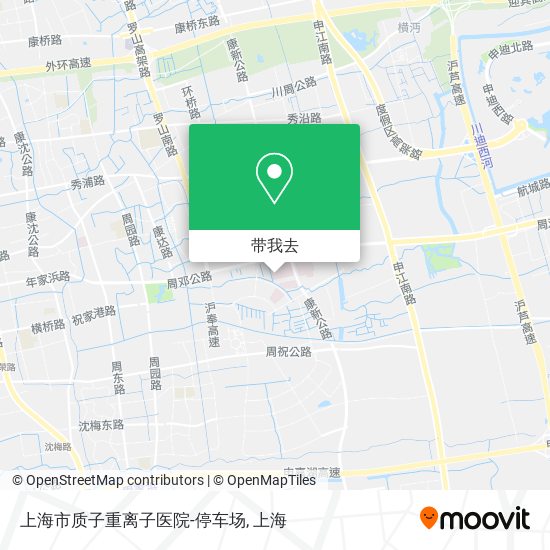 上海市质子重离子医院-停车场地图