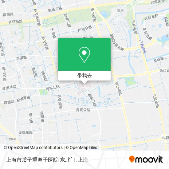 上海市质子重离子医院-东北门地图