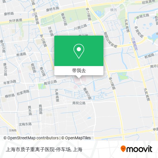上海市质子重离子医院-停车场地图