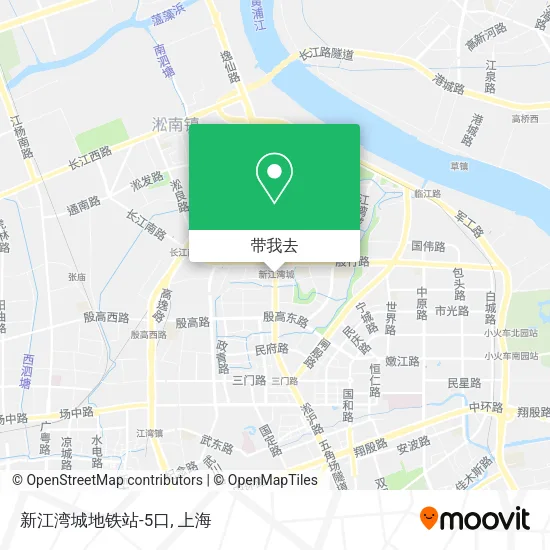 新江湾城地铁站-5口地图