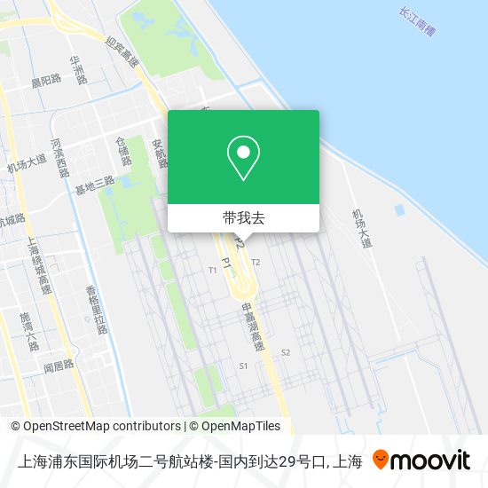 上海浦东国际机场二号航站楼-国内到达29号口地图