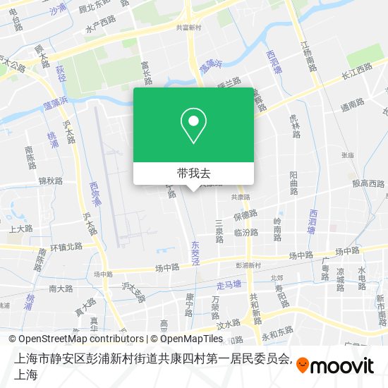 上海市静安区彭浦新村街道共康四村第一居民委员会地图