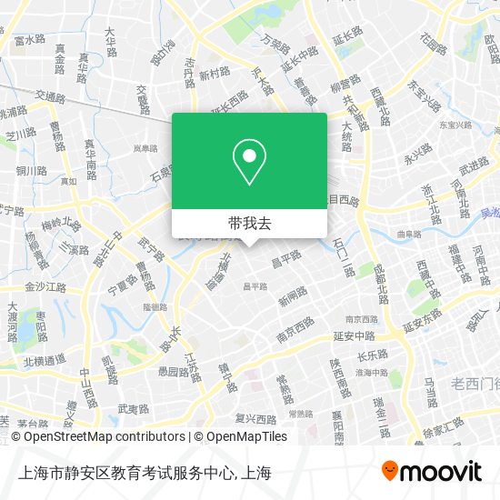 上海市静安区教育考试服务中心地图