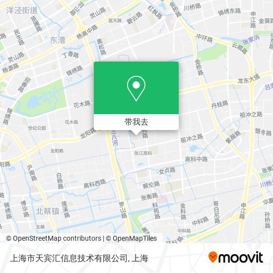 上海市天宾汇信息技术有限公司地图