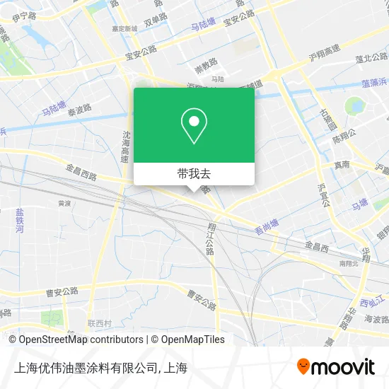 上海优伟油墨涂料有限公司地图