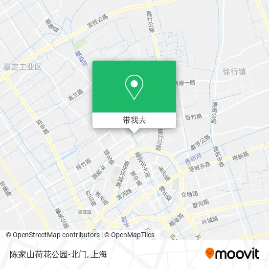 陈家山荷花公园-北门地图