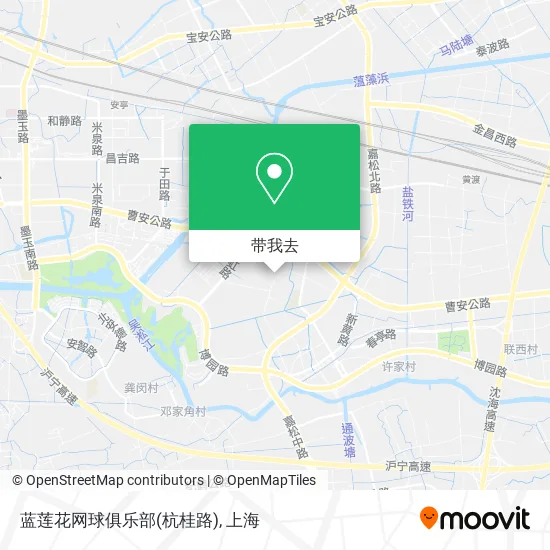 蓝莲花网球俱乐部(杭桂路)地图