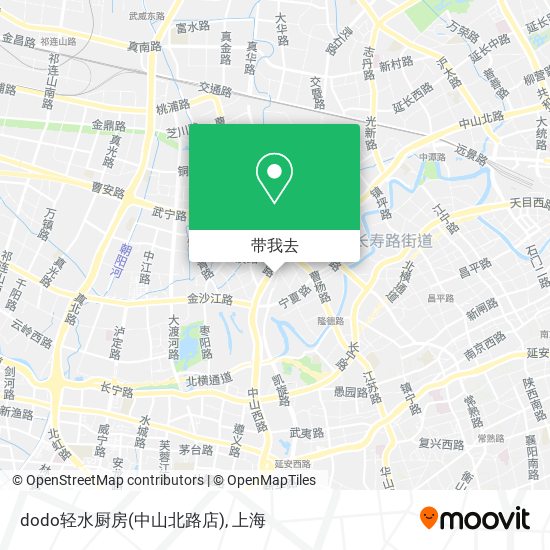 dodo轻水厨房(中山北路店)地图