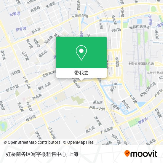 虹桥商务区写字楼租售中心地图