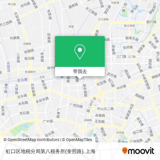 虹口区地税分局第八税务所(奎照路)地图