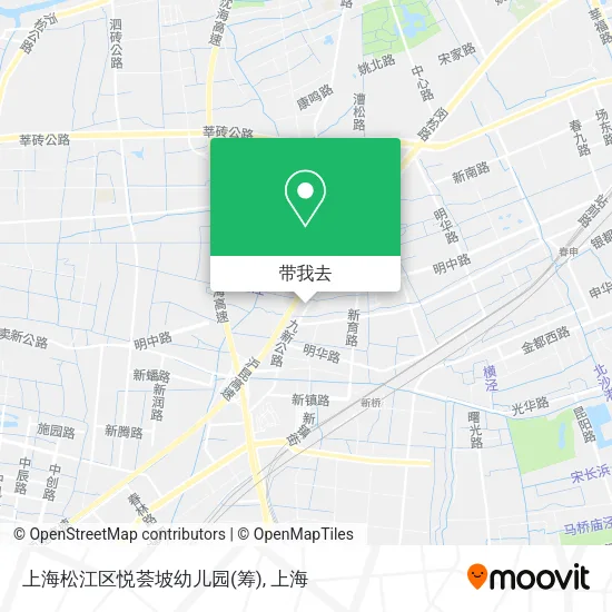 上海松江区悦荟坡幼儿园(筹)地图