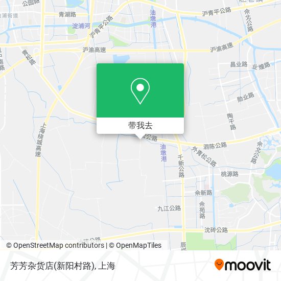芳芳杂货店(新阳村路)地图
