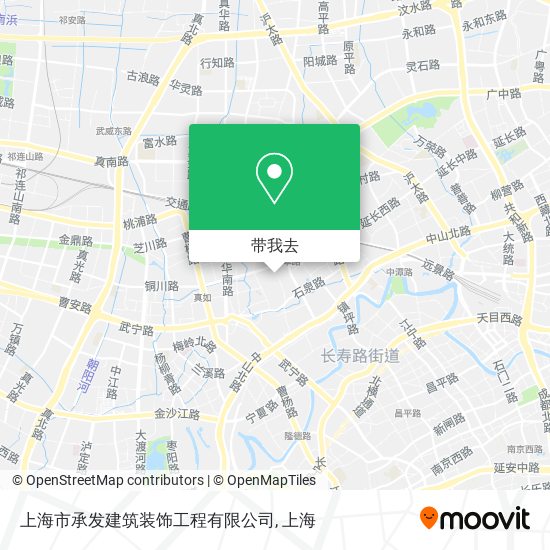 上海市承发建筑装饰工程有限公司地图