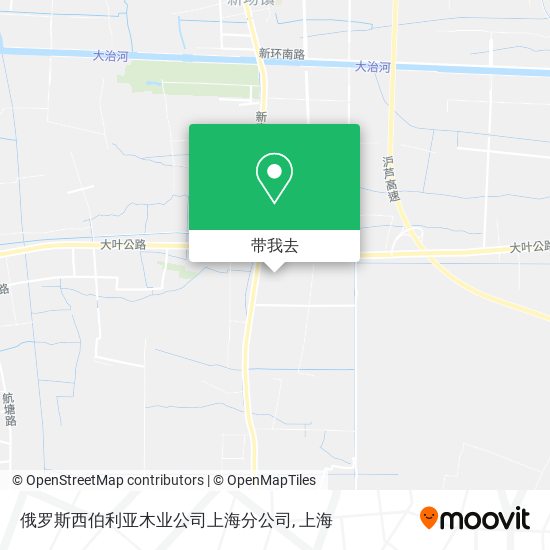 俄罗斯西伯利亚木业公司上海分公司地图