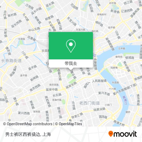 男士裤区西裤撬边地图