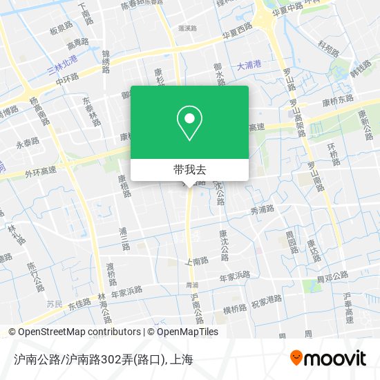 沪南公路/沪南路302弄(路口)地图