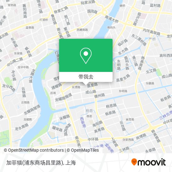加菲猫(浦东商场昌里路)地图