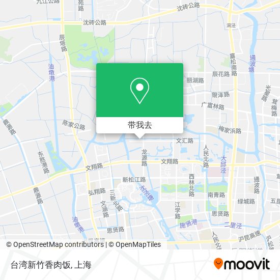 台湾新竹香肉饭地图