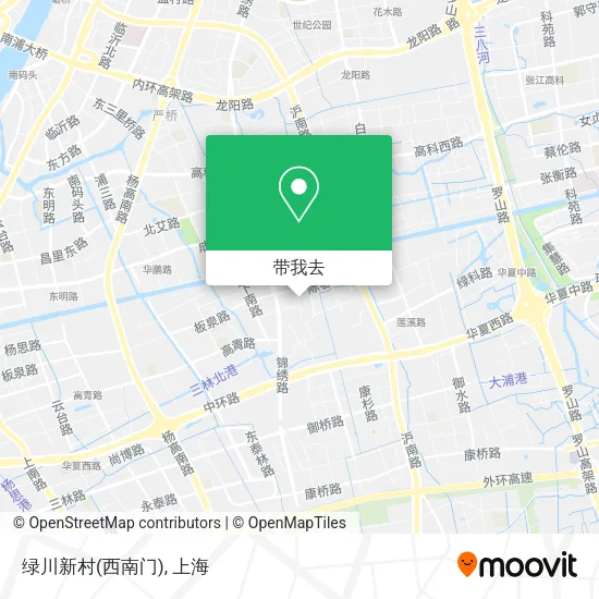 绿川新村(西南门)地图