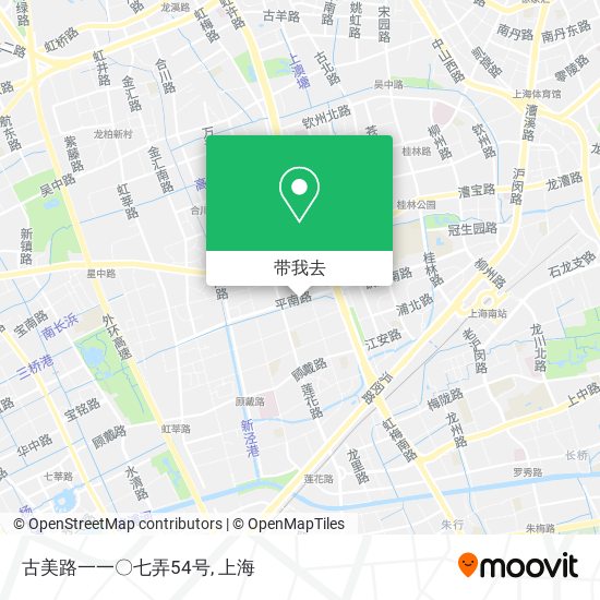 古美路一一〇七弄54号地图