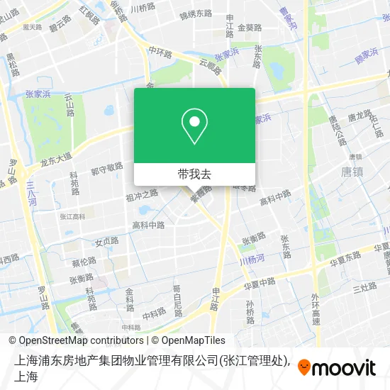 上海浦东房地产集团物业管理有限公司(张江管理处)地图