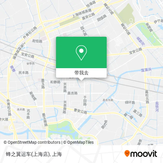 蜂之翼运车(上海店)地图
