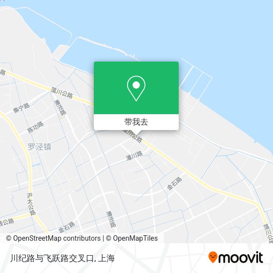 川纪路与飞跃路交叉口地图