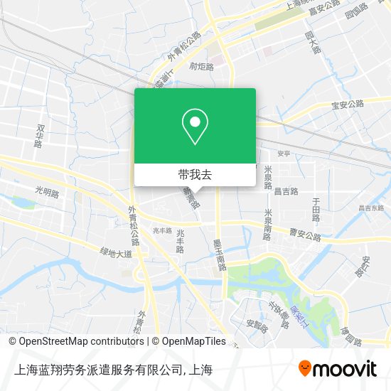 上海蓝翔劳务派遣服务有限公司地图