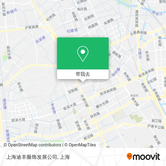 上海迪丰服饰发展公司地图