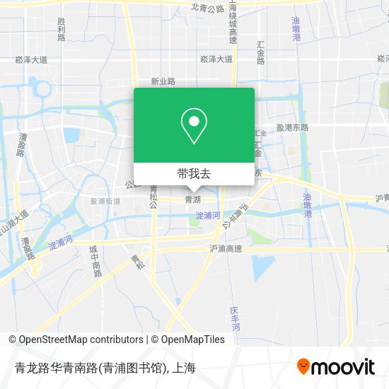 青龙路华青南路(青浦图书馆)地图