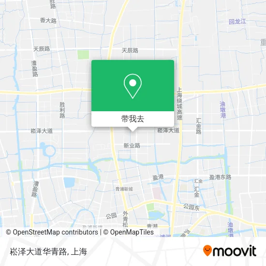 崧泽大道华青路地图