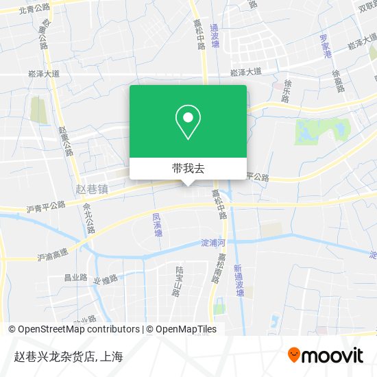 赵巷兴龙杂货店地图