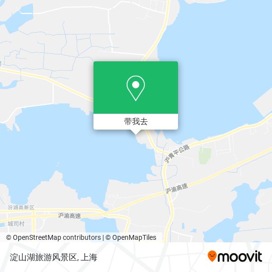 淀山湖旅游风景区地图