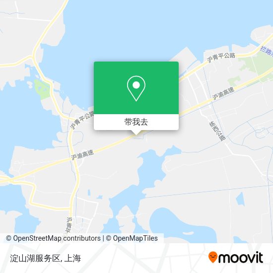 淀山湖服务区地图