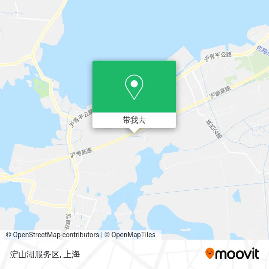 淀山湖服务区地图