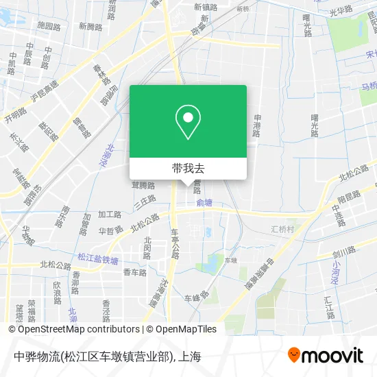 中骅物流(松江区车墩镇营业部)地图