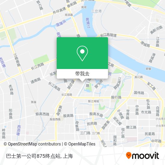 巴士第一公司875终点站地图