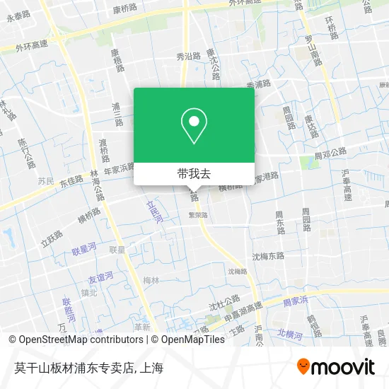莫干山板材浦东专卖店地图