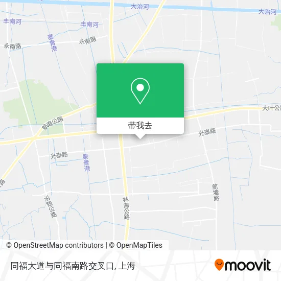 同福大道与同福南路交叉口地图