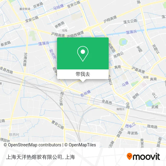 上海天洋热熔胶有限公司地图