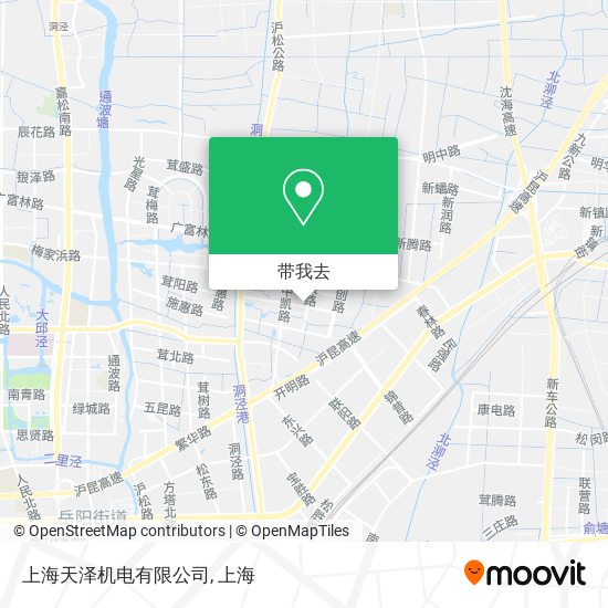 上海天泽机电有限公司地图