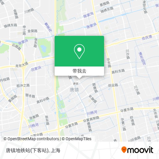 唐镇地铁站(下客站)地图