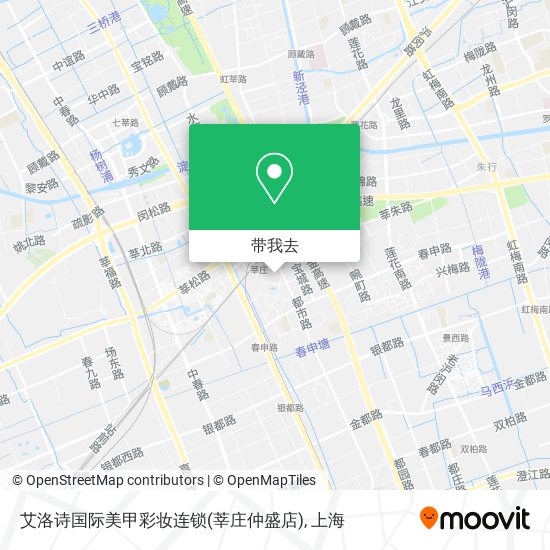艾洛诗国际美甲彩妆连锁(莘庄仲盛店)地图