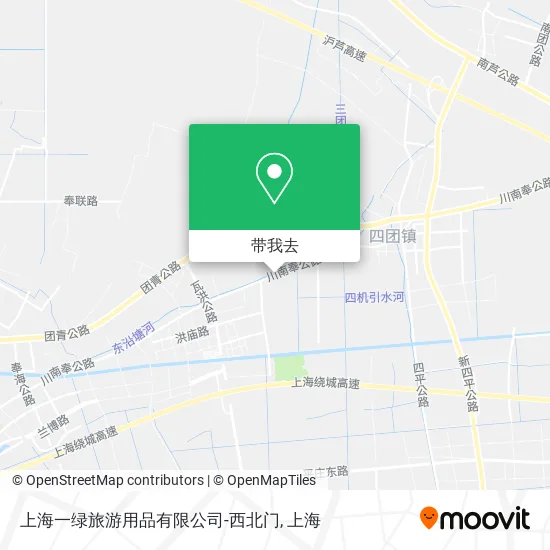 上海一绿旅游用品有限公司-西北门地图