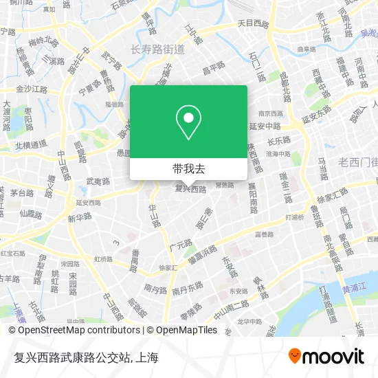 复兴西路武康路公交站地图