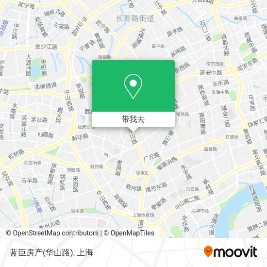 蓝臣房产(华山路)地图