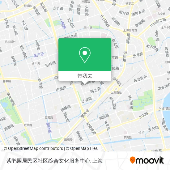 紫鹃园居民区社区综合文化服务中心地图