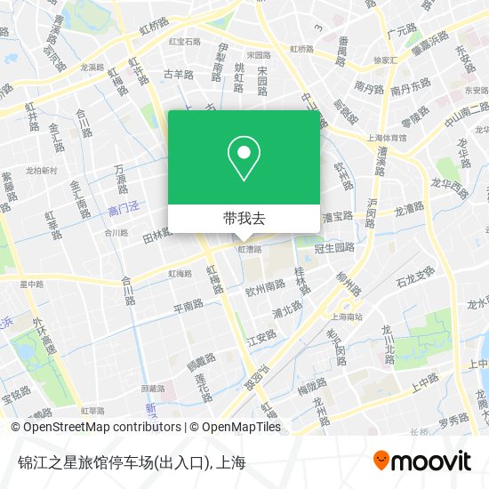 锦江之星旅馆停车场(出入口)地图