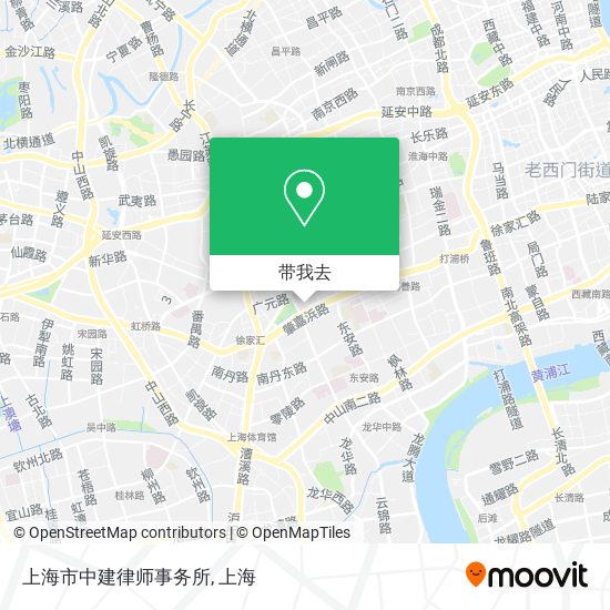 上海市中建律师事务所地图